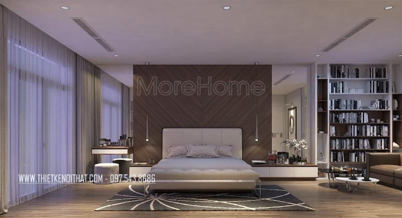 BST mẫu thiết kế nội thất phòng ngủ nhà phố cuốn hút, độc đáo