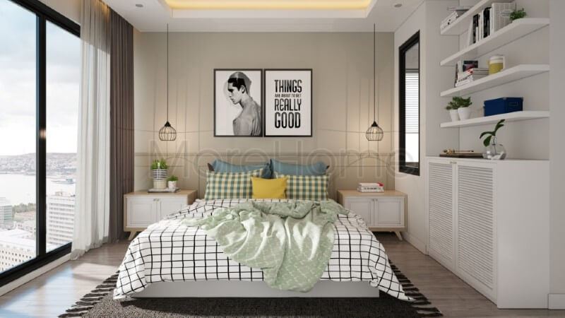 Thiết kế nội thất phòng ngủ gỗ