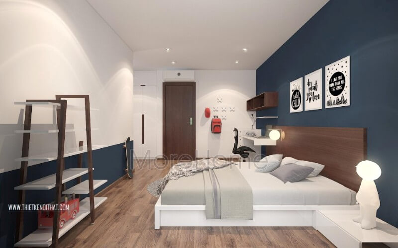 Thiết kế nội thất phòng ngủ gỗ