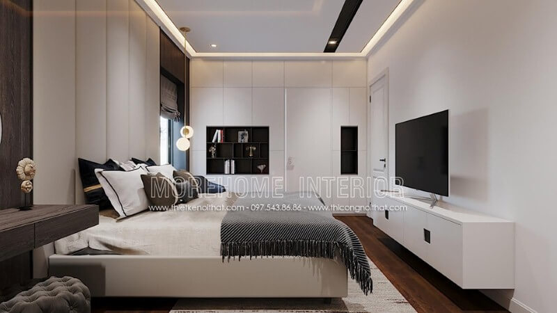 Săn đón mẫu thiết kế nội thất phòng ngủ nhà phố đẹp, tiện nghi
