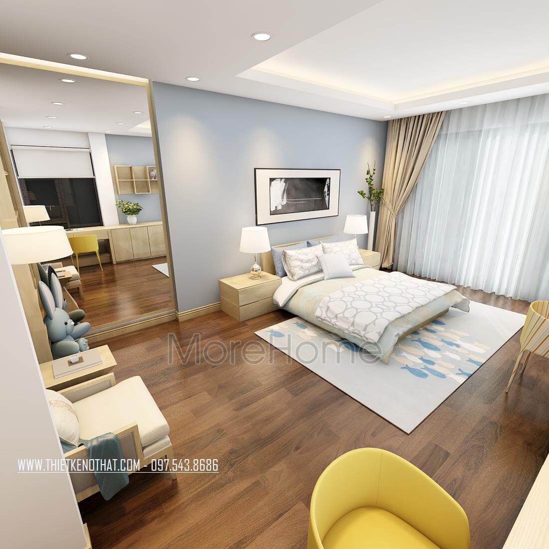 Thiết kế phòng ngủ tại Hà Nội